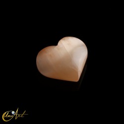 Corazón de selenita naranja - 4.0 cm