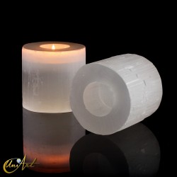 Selenite Tealight Holder - Cylindrical