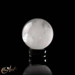 Clear quartz crystal ball - 8.6 cm