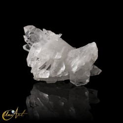 Drusa de cuarzo cristal en bruto