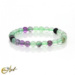 Pulsera de fluorita (elástica) - Fluorita Verde, 6 mm