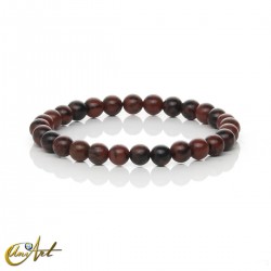 Natural obsidian bracelet - 6 mm, Mahogany Obsidian