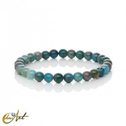 Natural blue apatite bracelet - 6 mm