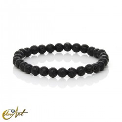 Lava stone bracelet, volcanic rock - 6 mm