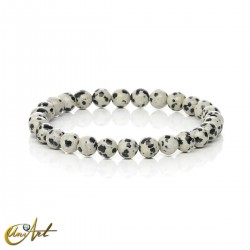 Dalmatian Jasper Natural Bracelet - 6 mm