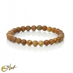 Natural Wood Jasper Bracelet - 6 mm
