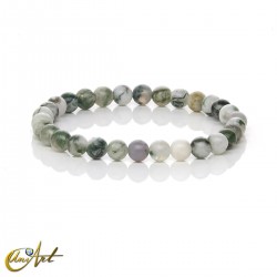 Tree Agate Bracelet - 6 mm