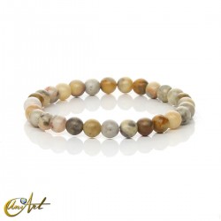 Yellow Crazy Agate Bracelet - 6 mm
