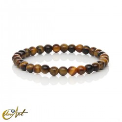 Pulsera de ojo de tigre natural - 6 mm