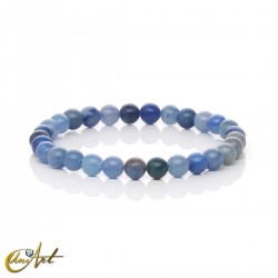 Pulsera de cuarzo azul - 6 mm