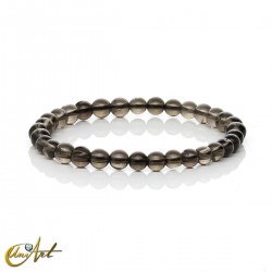 Smoky quartz bracelet - 6 mm