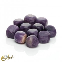 Lepidolite tumbled stones, 200 grams
