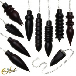 Pack of 10 wooden pendulums