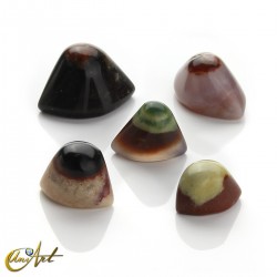 Shiva eye, natural agate - 5 pieces