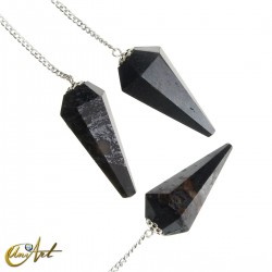 Péndulo de hematite natural, 6 facetas