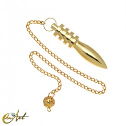 Osiris Pendulum, Djed Pillar - Color: brass