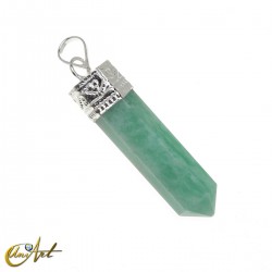 Colgante punta de piedra semipreciosa - Amazonita