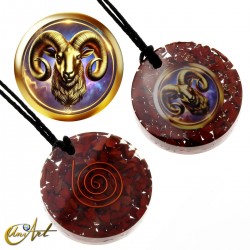 Colgante orgonita con figura del horóscopo - Aries