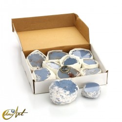 Semi-rough angelite, 1-kilo box