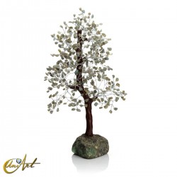 Tree with 500 chips and natural stone base - Labradorite