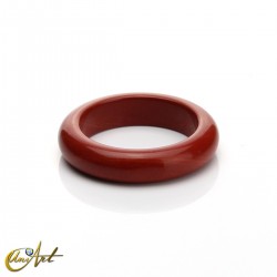 Anillo de jaspe rojo natural - 14