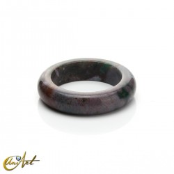 Anillo de ágata india natural - 14