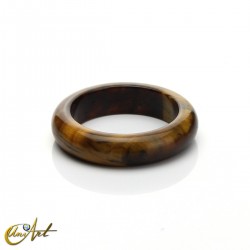 Tiger's eye ring, band-style model - 14