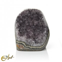 Uruguay amethyst, pale greyish shade