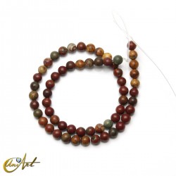 Creek jasper beads - 6 mm