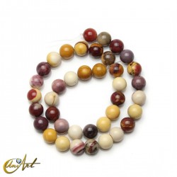 Cuentas de jaspe Mokaíta - 10 mm