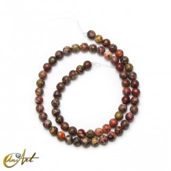 Cuentas de jaspe leopardo - 6 mm