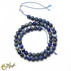 Lapis lazuli beads, natural colour - 6 mm