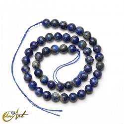 Lapis lazuli beads, natural colour - 8 mm