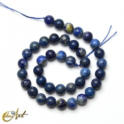 Lapis lazuli beads, natural colour - 10 mm