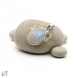 Colgante Romance, piedra en plata 925 - Piedra Luna