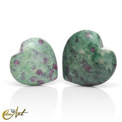 Ruby in zoisite heart