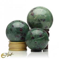 Ruby in zoisite sphere - 5.0 cm