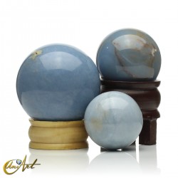 Natural angelite sphere - 3.8 cm