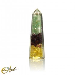 Punta de orgonita multimineral, 8 cm - Modelo 1