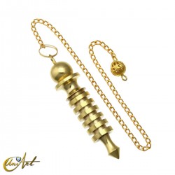 Isis Metal Pendulum with 6 Batteries and Double Witness - Color: brass