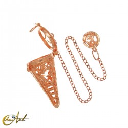 Cage-style pendulum with Om symbol - Color: cooper