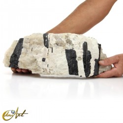 Cuarzo con formación de turmalina