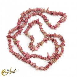 Rhodonite chip beads, grade A