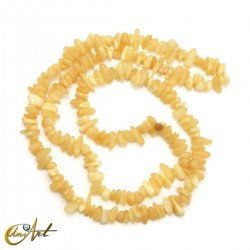 Yellow calcite chip beads