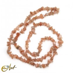 Sunstone chip beads