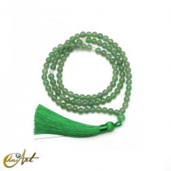 Japa mala de aventurina verde - 6 mm