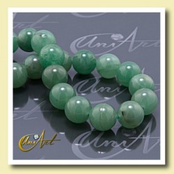 Aventurina verde, Tira de bolas 14 mm - 14 mm