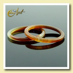 Thin Ring of Brown Agate - 12