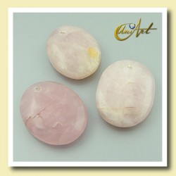 Quartz pendant without metal - Rose Quartz