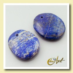 Gemstones pendant without metal - Lapis Lazuli